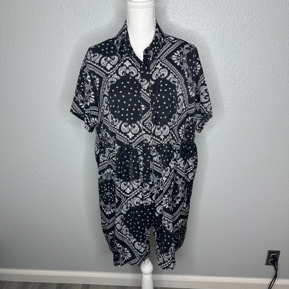 Miss‎ Guided-- Black Bandana Dress size 10